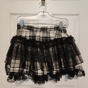 Plaid Gothic Lolita Skirt